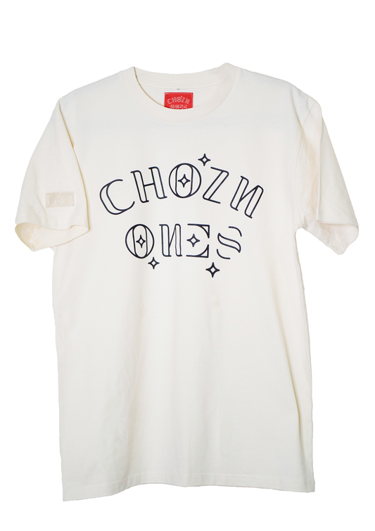 Chozn Ones Heavy Unisex Cream Tee