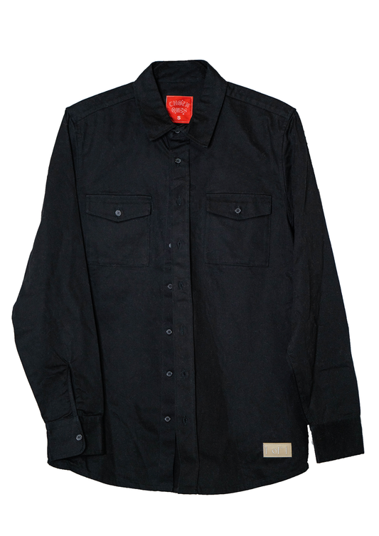 Chozn Ones Black Unisex Button Up