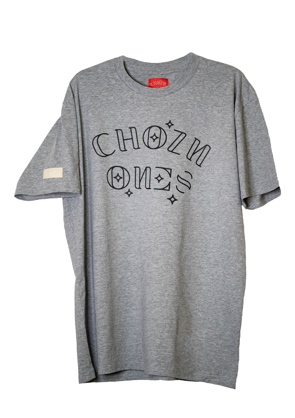 Chozn Ones Heavyweight Unisex Athletic Grey Tee