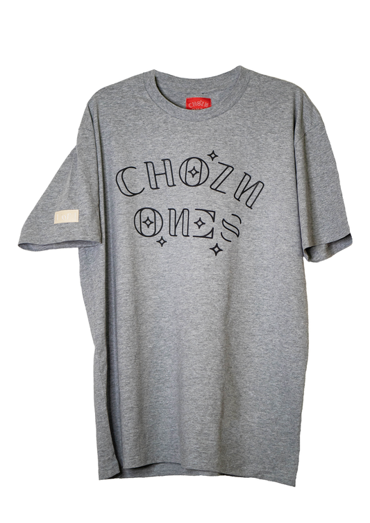 Chozn Ones Heavyweight Unisex Athletic Grey Tee