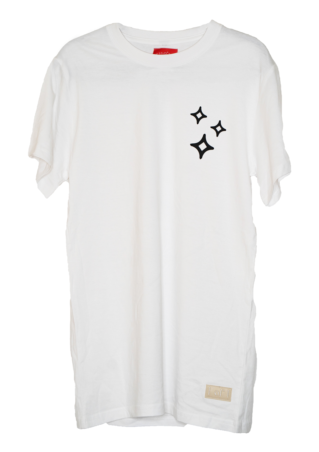 Chozn Ones Unisex Cream White Plus Tee Three Diamond Starz Logo